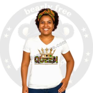 Queen Tee #1 (Kente Cloth)