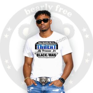 Black Man Threat Tee